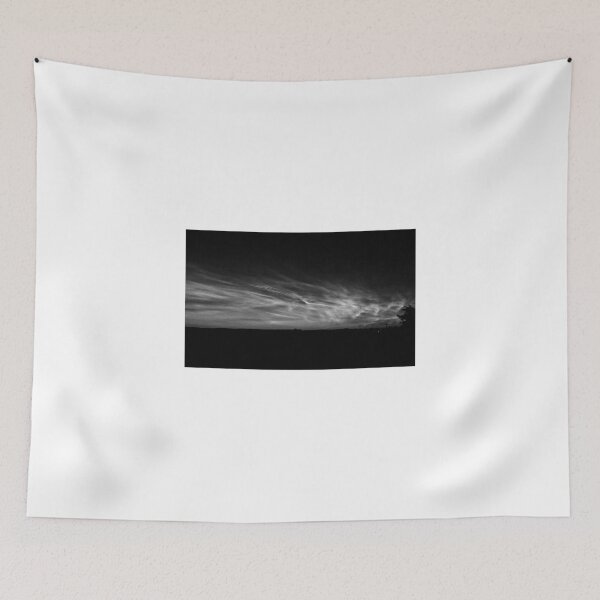 Item preview, Moody monochrome Noctilucent Night Sky Over Rural Horizon With Luminous Clouds  designed and sold by ivon55.
