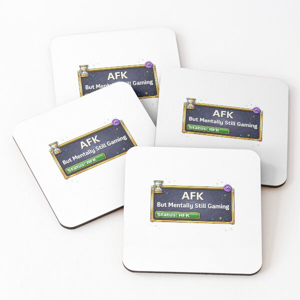 Item preview, AFK But Mentally Still Gaming Funny Gamer RPG Pixel Art Design designed and sold by PixelForge24.