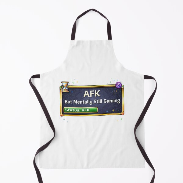 Item preview, AFK But Mentally Still Gaming Funny Gamer RPG Pixel Art Design designed and sold by PixelForge24.