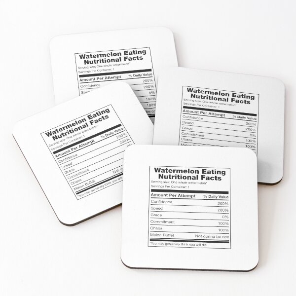 Item preview, Watermelon Eating Nutritional facts designed and sold by eldram.