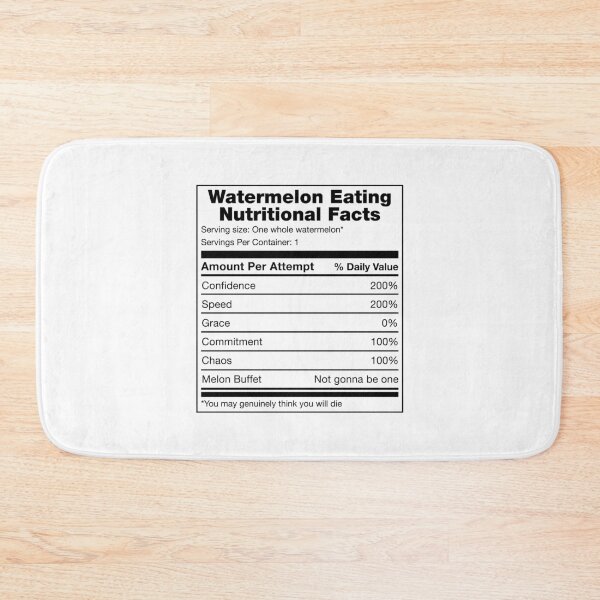 Item preview, Watermelon Eating Nutritional facts designed and sold by eldram.