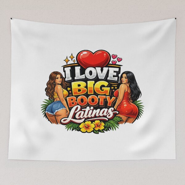 Item preview, I Love Big Booty Latinas Graphic Tee – Unisex Premium Shirt designed and sold by MoolokaiApperal.