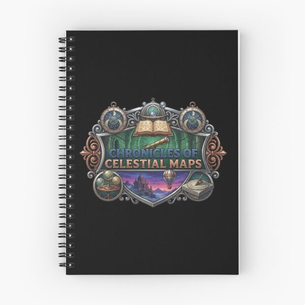 Item preview, Chronicles of Celestial Maps – Astronomy & Exploration Emblem Design designed and sold by Dogandesighn.