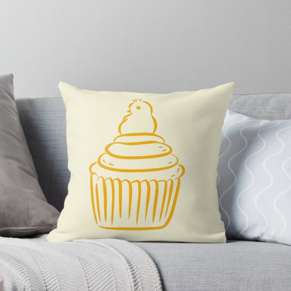 Item preview, Chick Muffin Doodle – Ochre Yellow Line Art designed and sold by EmeraldeaArt.