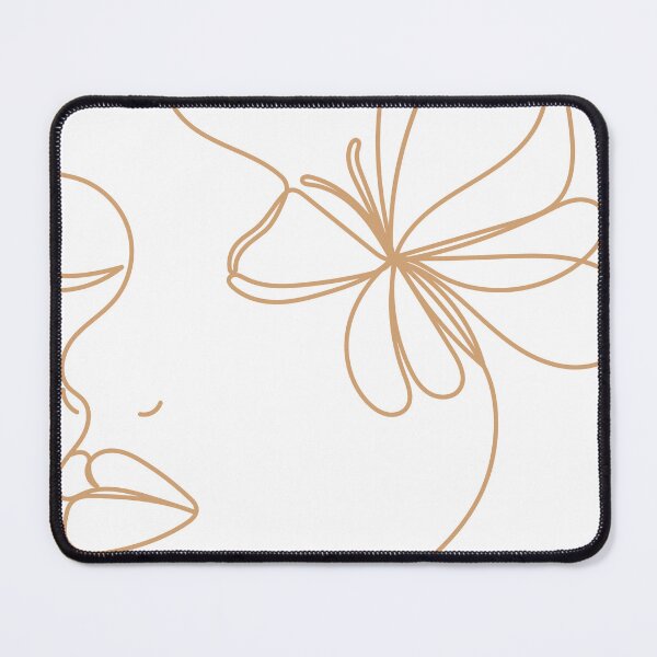 Item preview, Minimalist Butterfly Lady Line Art designed and sold by AuraLoft.