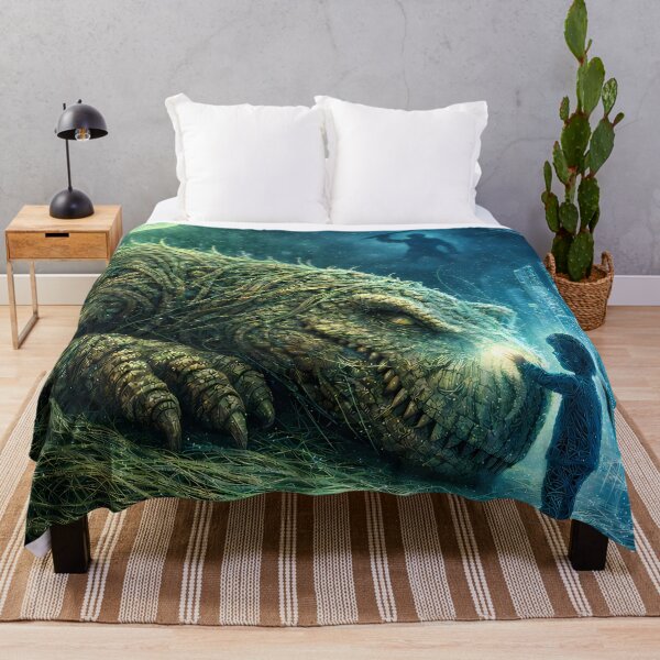 Item preview, The Last Touch – Child and Sleeping Giant Fantasy Art designed and sold by KnitOfShadoF.