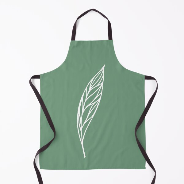 Item preview, Leaf I, Line Drawing Symmetric Minimalist Aesthetic Natural Design Mint Green designed and sold by SWSandraWechner.