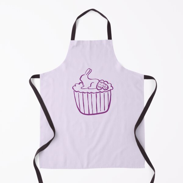 Item preview, Purple Bunny Muffin Doodle – Easter Eggs Line Art designed and sold by EmeraldeaArt.