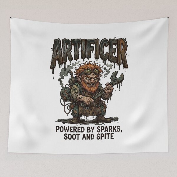 Item preview, Artificer Powered By Sparks Soot And Spite Tabletop RPG designed and sold by Fenay Designs.