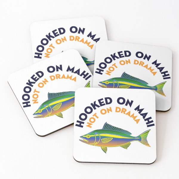 Item preview, Hooked On Mahi Mahi Design Fishing Graphic designed and sold by Stag Prime Shop.