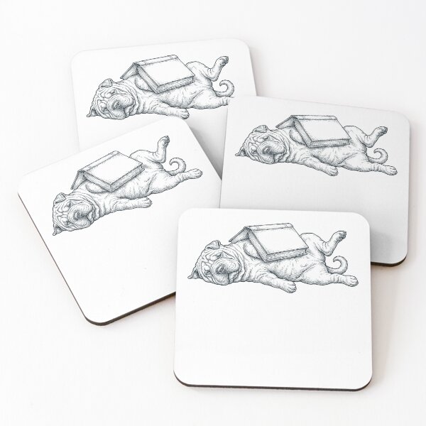 Item preview, Funny Chinese Shar-Pei Reading Book Nap Dog Lover designed and sold by DoodleTortle.