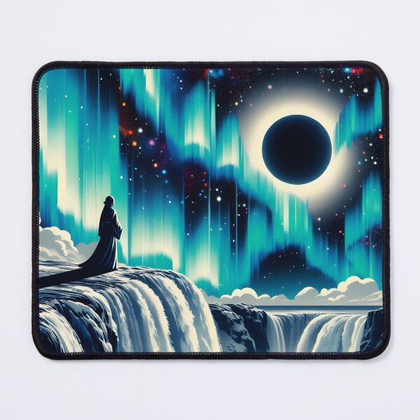 Item preview, Aurora Borealis and Eclipse, Ai Generated Art designed and sold by ACC .
