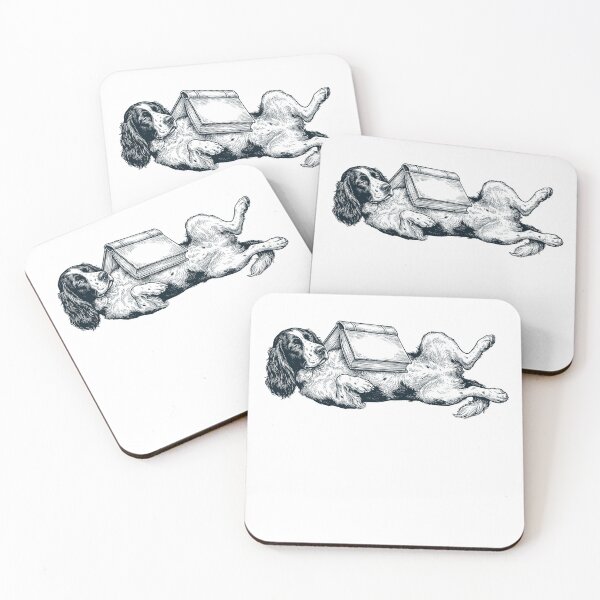 Item preview, Funny English Springer Spaniel Reading Book Nap Dog Lover designed and sold by DoodleTortle.