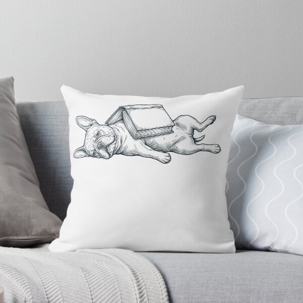 Item preview, Funny French Bulldog Reading Book Nap Dog Lover designed and sold by DoodleTortle.