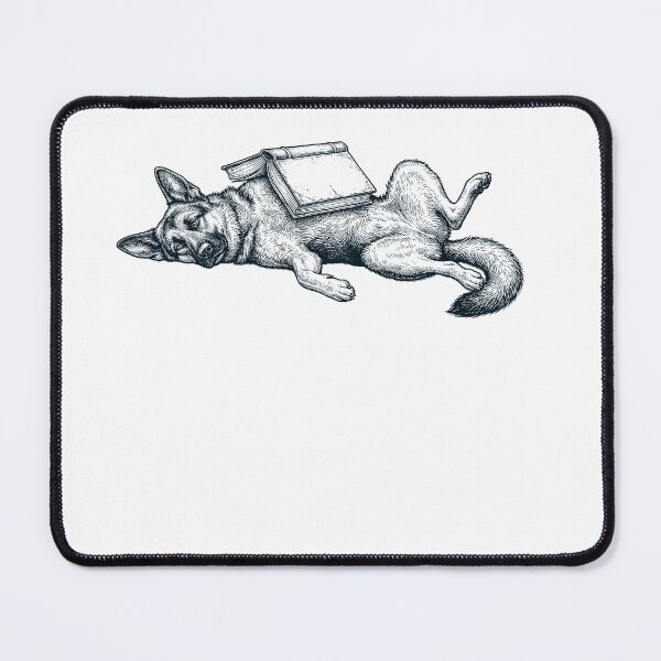 Item preview, Funny German Shepherd Reading Book Nap Dog Lover designed and sold by DoodleTortle.