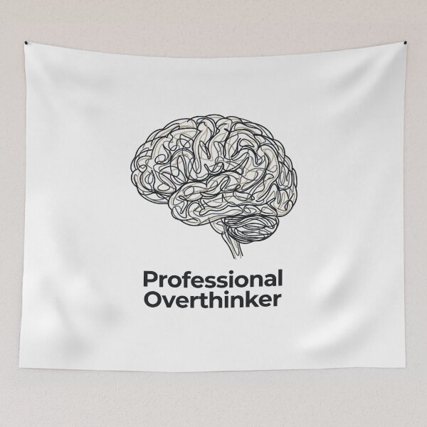 Item preview, Professional Overthinker Funny Introvert Design designed and sold by Quiet Mode Studio.
