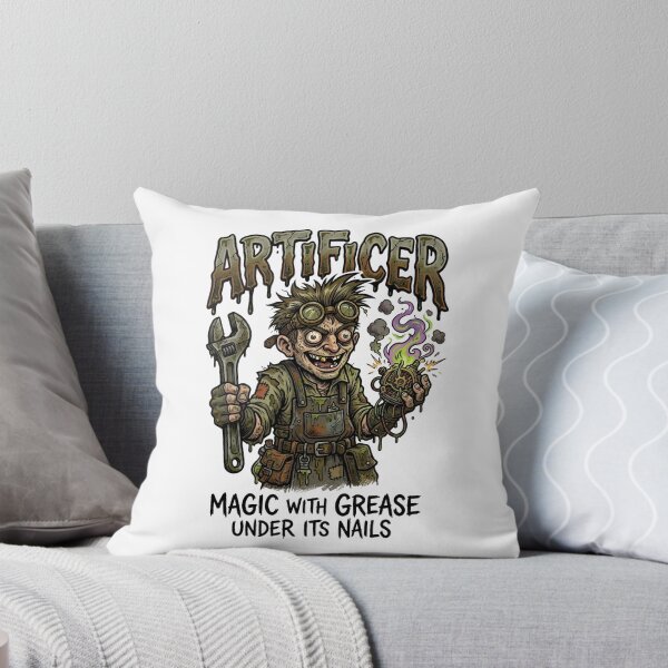 Item preview, Artificer Magic With Grease Under Its Nails Funny RPG designed and sold by Fenay Designs.