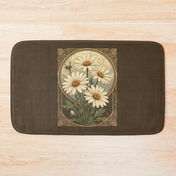 Item preview, Daisy Art Nouveau Elegance Birth Month Flower designed and sold by taiche.