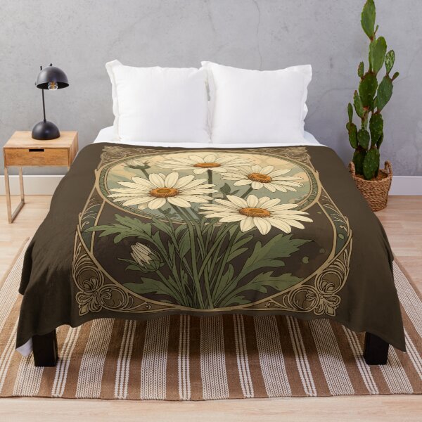 Item preview, Daisy Art Nouveau Elegance Birth Month Flower designed and sold by taiche.