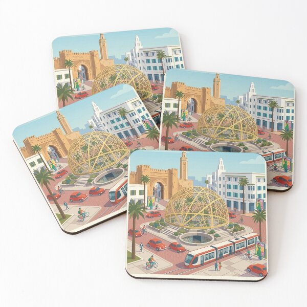 Item preview, Casablanca city center travel memory poster designed and sold by EF-ZEE.