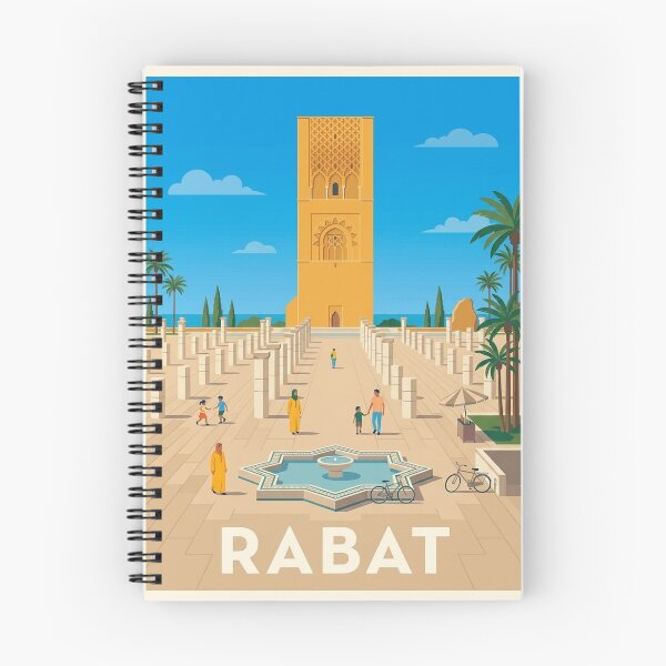 Item preview, Rabat Hassan tour travel memory poster designed and sold by EF-ZEE.