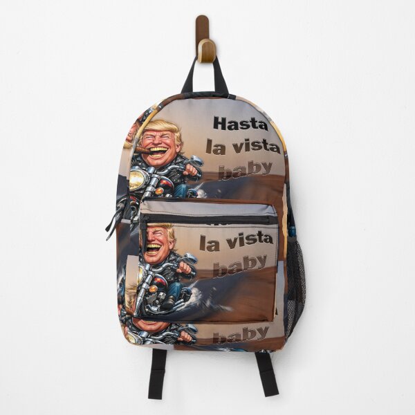 Item preview, Trump on a Motorcycle, road trip - “Hasta la vista, baby” designed and sold by Alan-David.