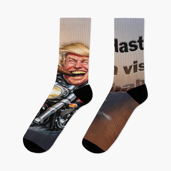 Item preview, Trump on a Motorcycle, road trip - “Hasta la vista, baby” designed and sold by Alan-David.