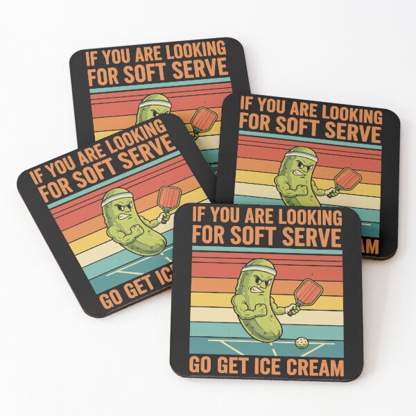 Item preview, Pickleball Funny Player Soft Serve Go Get Ice designed and sold by LuminOrb.