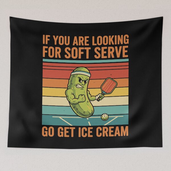 Item preview, Pickleball Funny Player Soft Serve Go Get Ice designed and sold by LuminOrb.