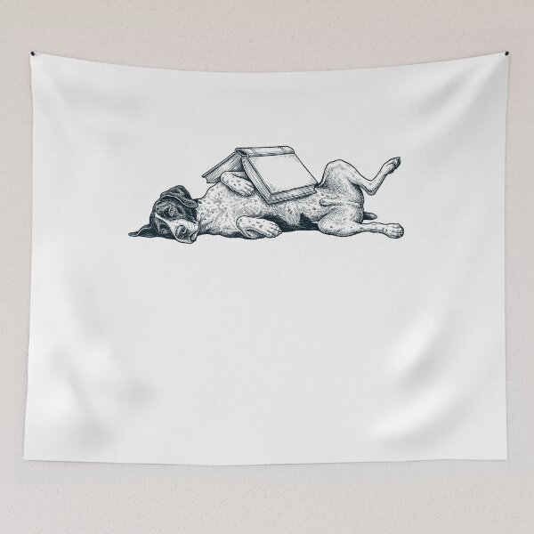 Item preview, Funny German Shorthaired Pointer Reading Book Nap Dog Lover designed and sold by DoodleTortle.