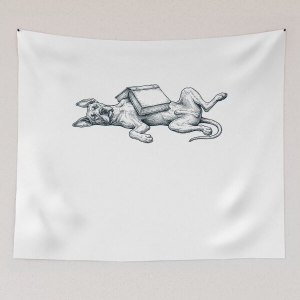 Item preview, Funny Great Dane Reading Book Nap Dog Lover designed and sold by DoodleTortle.