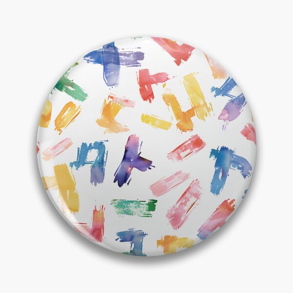 Item preview, Colorful Hangul Brushstroke Pattern – Korean Abstract Watercolor Letter Design designed and sold by Windy-market.