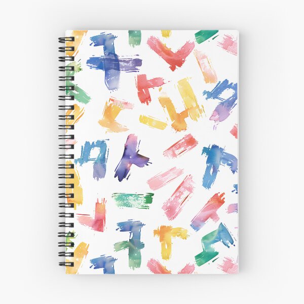 Item preview, Colorful Hangul Brushstroke Pattern – Korean Abstract Watercolor Letter Design designed and sold by Windy-market.