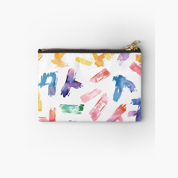 Item preview, Colorful Hangul Brushstroke Pattern – Korean Abstract Watercolor Letter Design designed and sold by Windy-market.