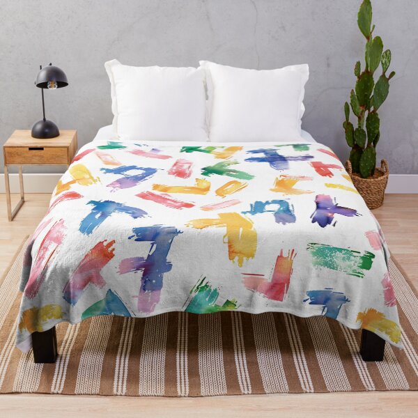 Item preview, Colorful Hangul Brushstroke Pattern – Korean Abstract Watercolor Letter Design designed and sold by Windy-market.