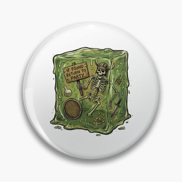 Item preview, If Found Return To Party Funny Gelatinous Cube RPG designed and sold by Fenay Designs.