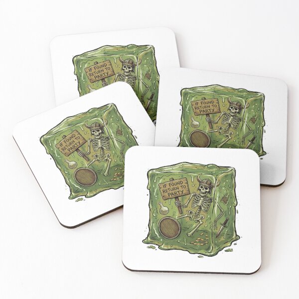 Item preview, If Found Return To Party Funny Gelatinous Cube RPG designed and sold by Fenay Designs.