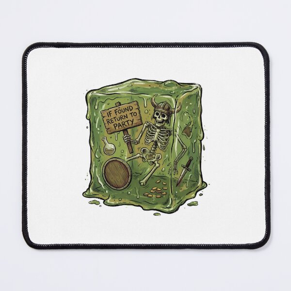Item preview, If Found Return To Party Funny Gelatinous Cube RPG designed and sold by Fenay Designs.