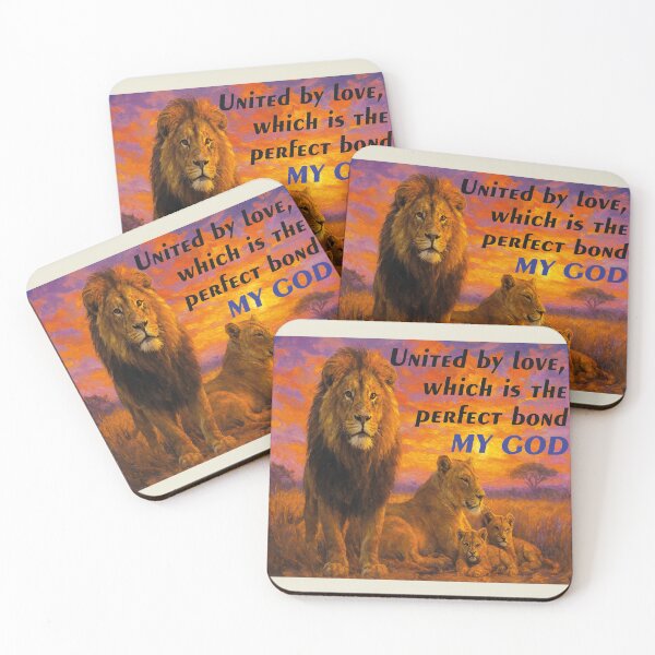 Item preview, Family of Lions United by Christian Love designed and sold by the artedivino.
