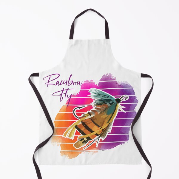 Item preview, Vintage Watercolor Rainbow Fly Fishing Graphic designed and sold by Stag Prime Shop.