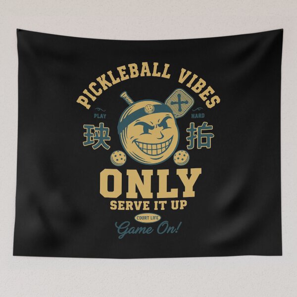 Item preview, Pickleball Vibes Only Serve It Up Funny Player designed and sold by LuminOrb.