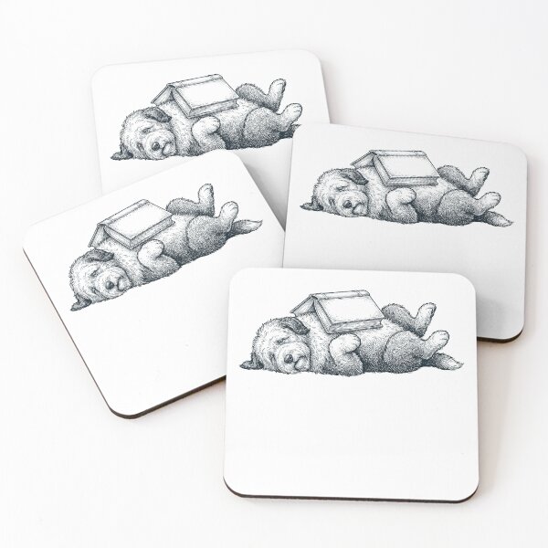 Item preview, Funny Old English Sheepdog Reading Book Nap Dog Lover designed and sold by DoodleTortle.