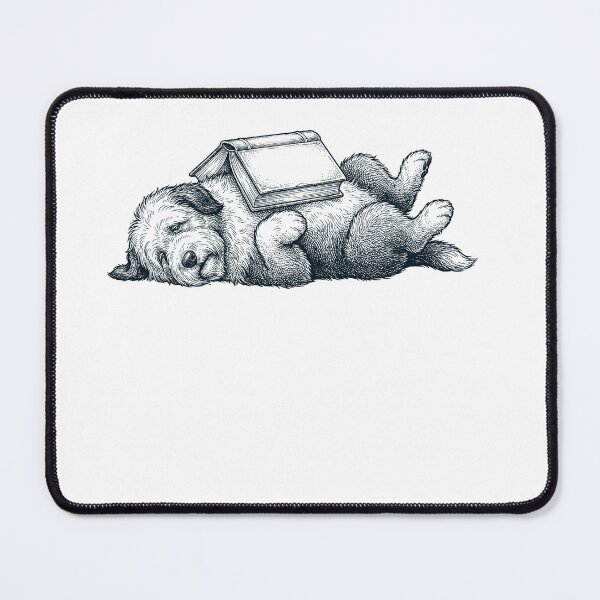 Item preview, Funny Old English Sheepdog Reading Book Nap Dog Lover designed and sold by DoodleTortle.