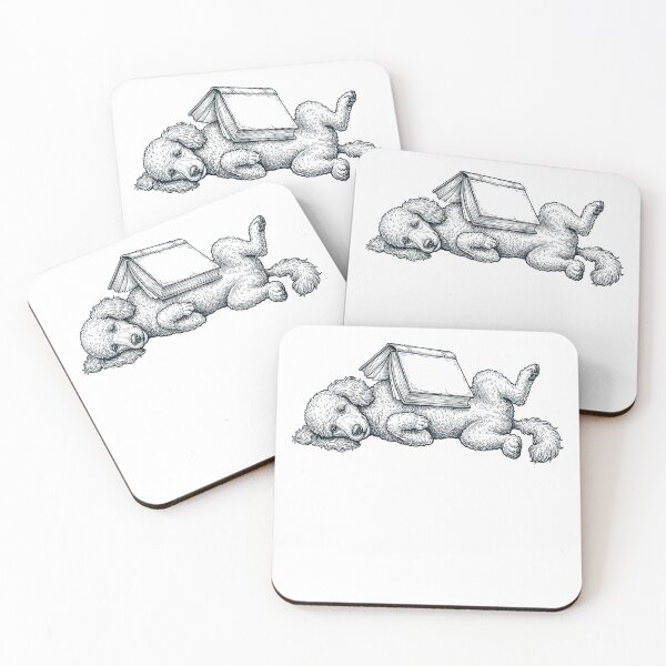 Item preview, Funny Poodle Reading Book Nap Dog Lover designed and sold by DoodleTortle.