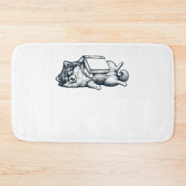 Item preview, Funny Pomeranian Reading Book Nap Dog Lover designed and sold by DoodleTortle.