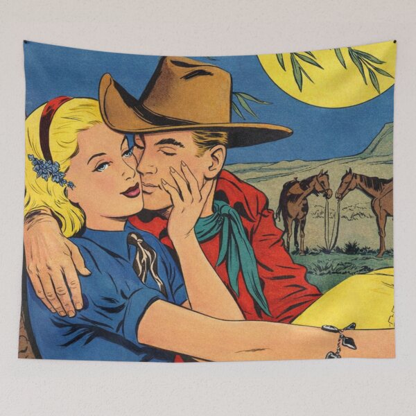 Item preview, Western Love Trails Vintage Romance Comic Art designed and sold by Analog Aura .