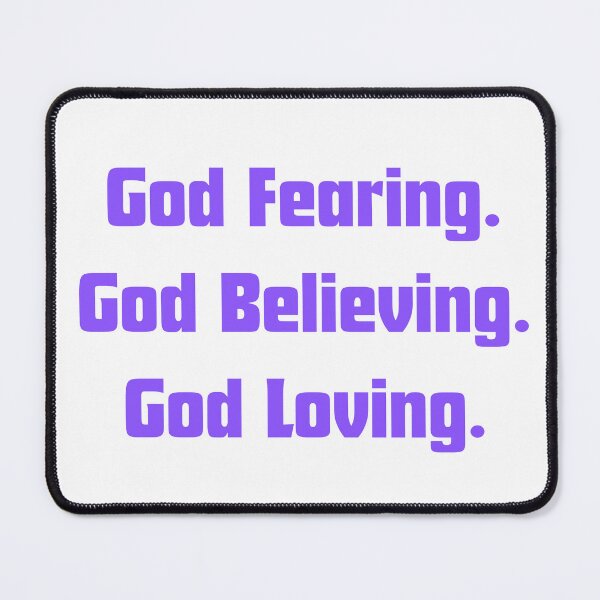 Item preview, Purple Font God fearing, God believing, God loving designed and sold by 1anne-grace1.