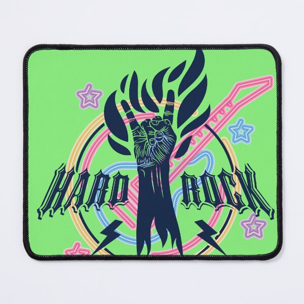 Item preview, Hard Rock Neon Guitar - Retro Electric Glow Art designed and sold by Mini Pixel Perfect Co..