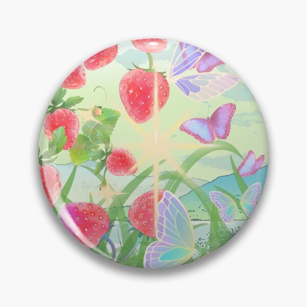 Item preview, Whimsical Strawberry Butterfly Garden Dream designed and sold by eclipsesprints.