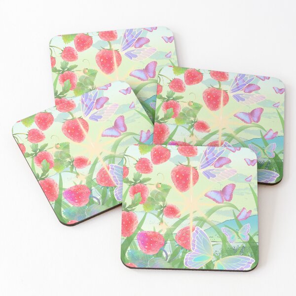 Item preview, Whimsical Strawberry Butterfly Garden Dream designed and sold by eclipsesprints.